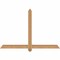 Ekena Millwork Eugene Smooth Timber Gable Bracket, Western Red Cedar, 60"W x 40"H x 3 1/2"D x 3 1/2"F, 16/12 Pitch GBW060X40X0404EUG00SWR - alternate 1